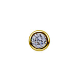 Load image into Gallery viewer, Solid Gold 2.5mm Gem Topper
